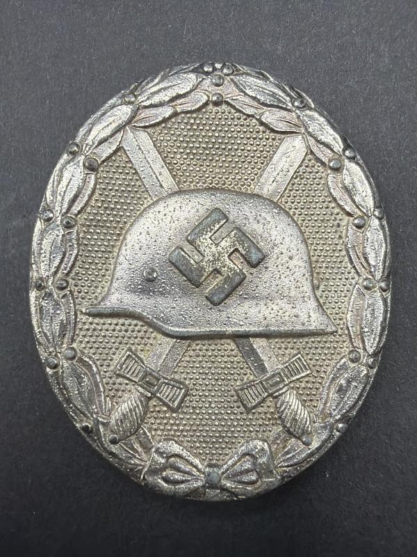 Silver Wound Badge Marked 65 Klein & Quenzer