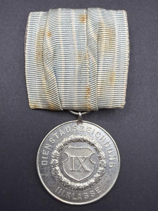WW1 Imperial German Bavarian Army Nine Year Service Medal
