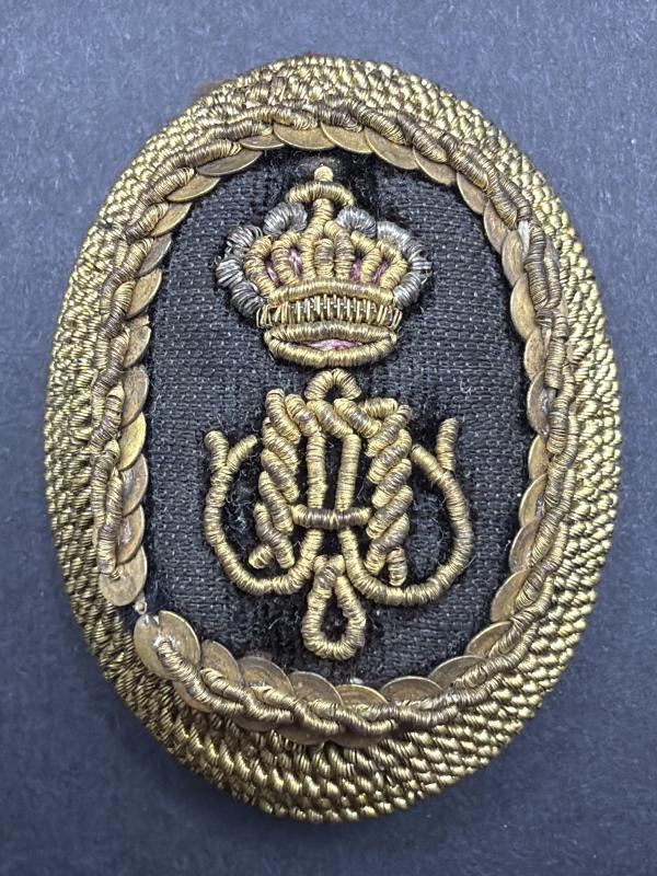 19th Century Russian or Austrian Shacko Helmet Gold Bullion Insignia