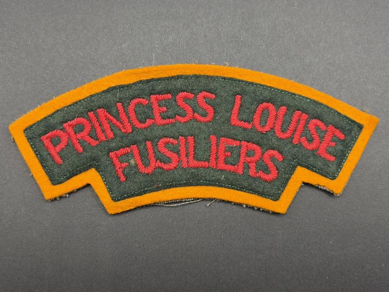 WW2 Pattern Canadian Princess Louise Fusiliers Shoulder Title