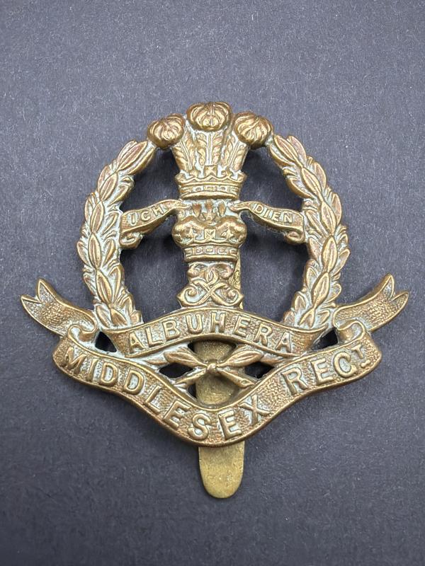 WW1 Economy Pattern Middlesex Regiment Cap Badge