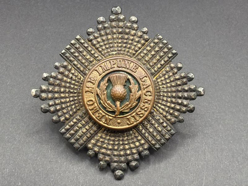 Sterling Silver Scots Guards Officers Cap Badge
