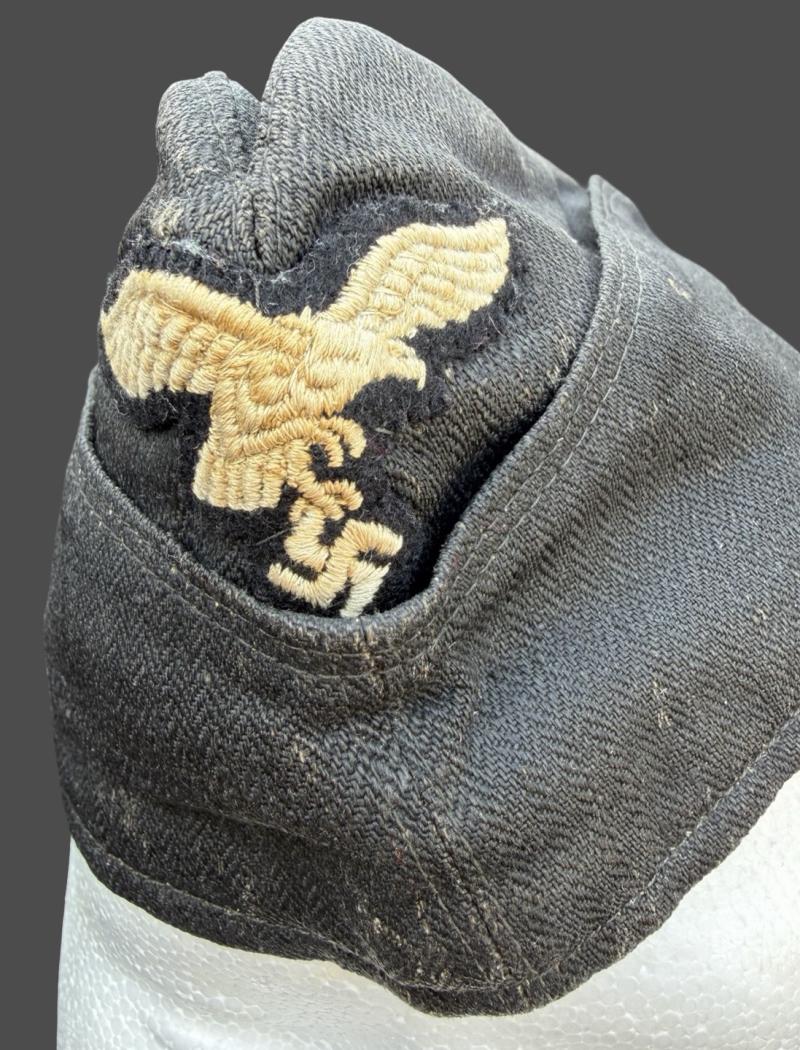 Luftwaffe Mechanics HBT Black Side Cap Lago Berlin 1939