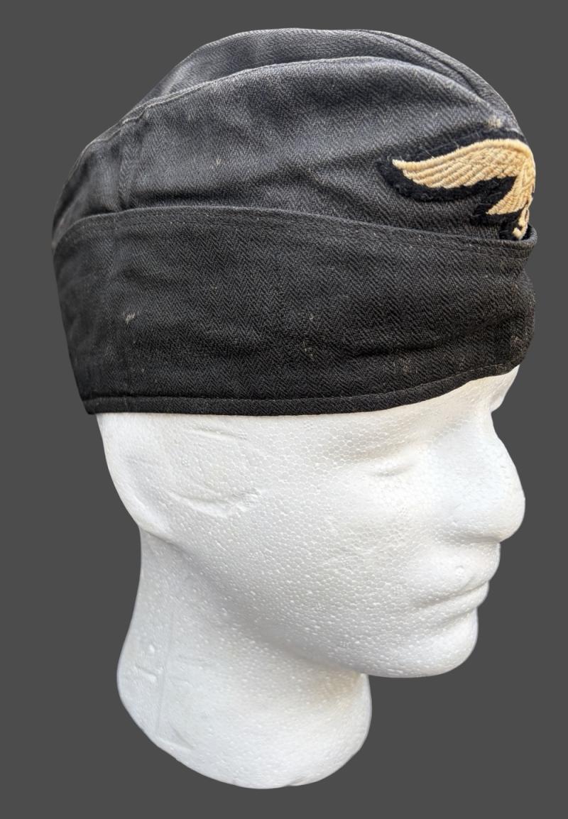 Luftwaffe Mechanics HBT Black Side Cap Lago Berlin 1939