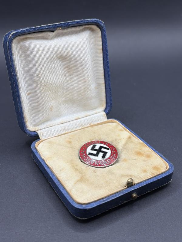 NSDAP Enamelled Party Members Badge in Box