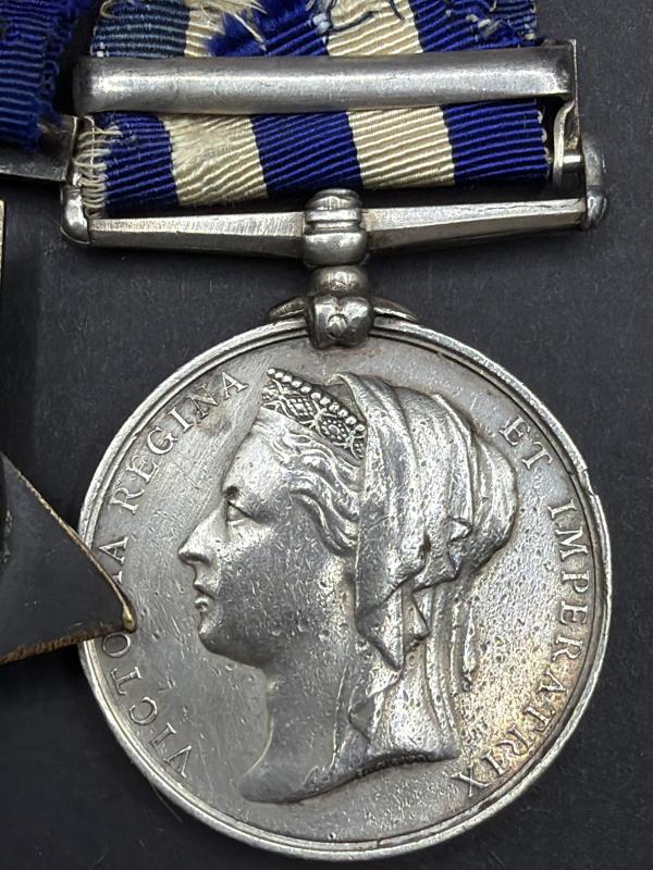 Egypt Medal Suakin 1884 Bar & Khedives Star R.McKenzie E.R.Artfr. H.M.S. Euryalus