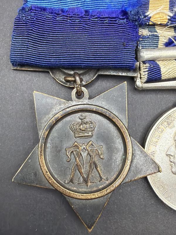 Egypt Medal Suakin 1884 Bar & Khedives Star R.McKenzie E.R.Artfr. H.M.S. Euryalus
