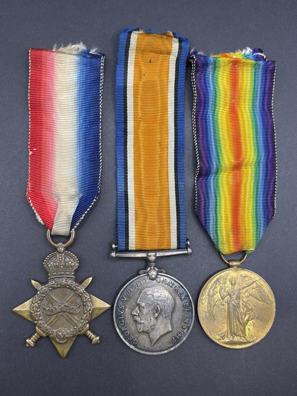 WW1 Medal Trio L6236 W.H.Jones O.S.3.R.N.