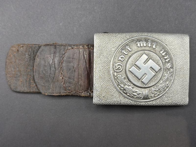 German State Police Belt Buckle & Tab 1937 Dated