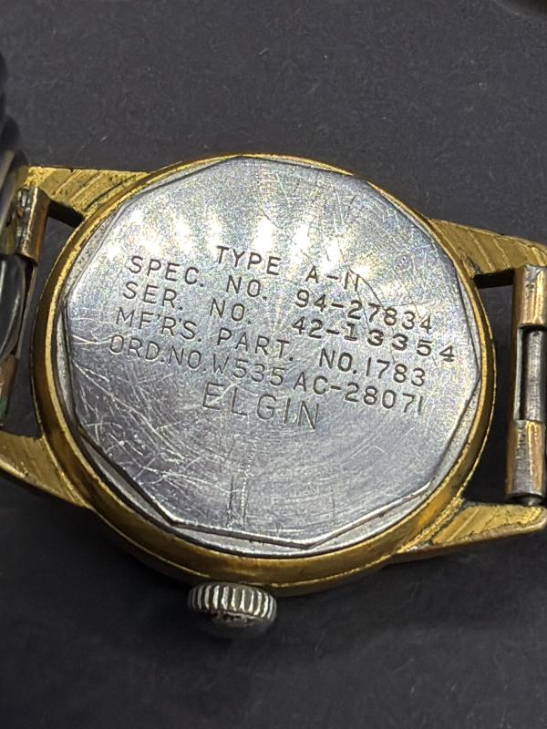WW2 US Army Type A-11 Wrist Watch Elgin
