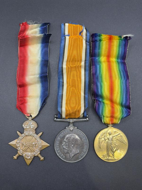WW1 Medal Trio 2951 Pte.W.E.Kidd. 22-Lond.R.