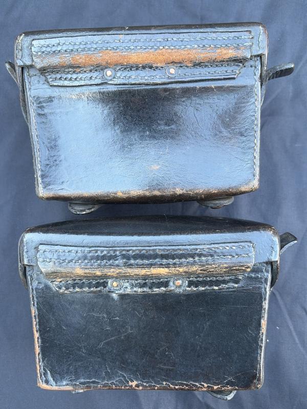 M1888 Mauser Rifle Cartridge Pouches Matching Set Dated 1896