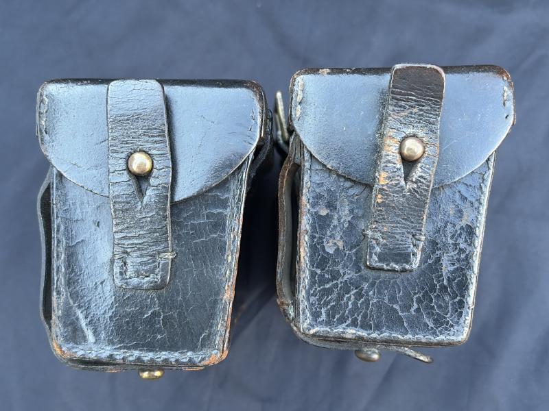 M1888 Mauser Rifle Cartridge Pouches Matching Set Dated 1896