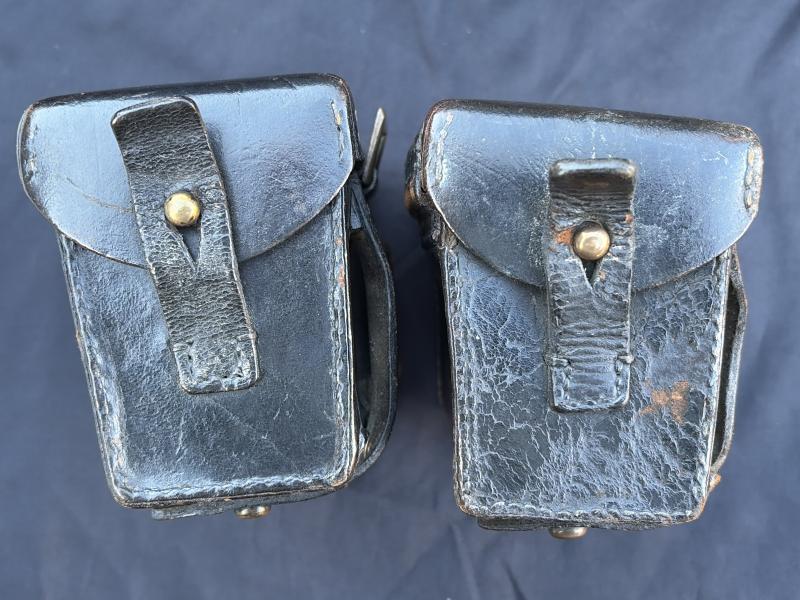 M1888 Mauser Rifle Cartridge Pouches Matching Set Dated 1896
