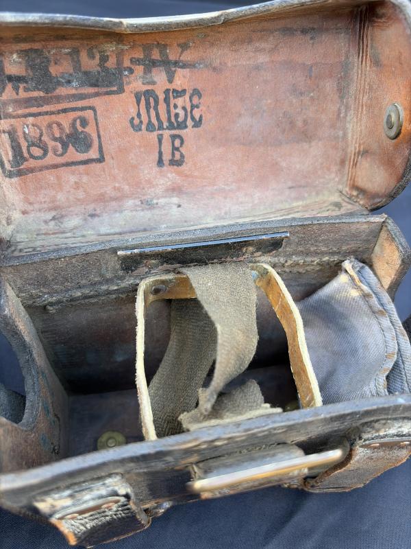 M1888 Mauser Rifle Cartridge Pouches Matching Set Dated 1896