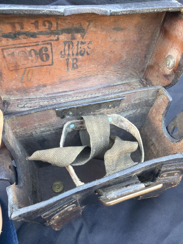 M1888 Mauser Rifle Cartridge Pouches Matching Set Dated 1896