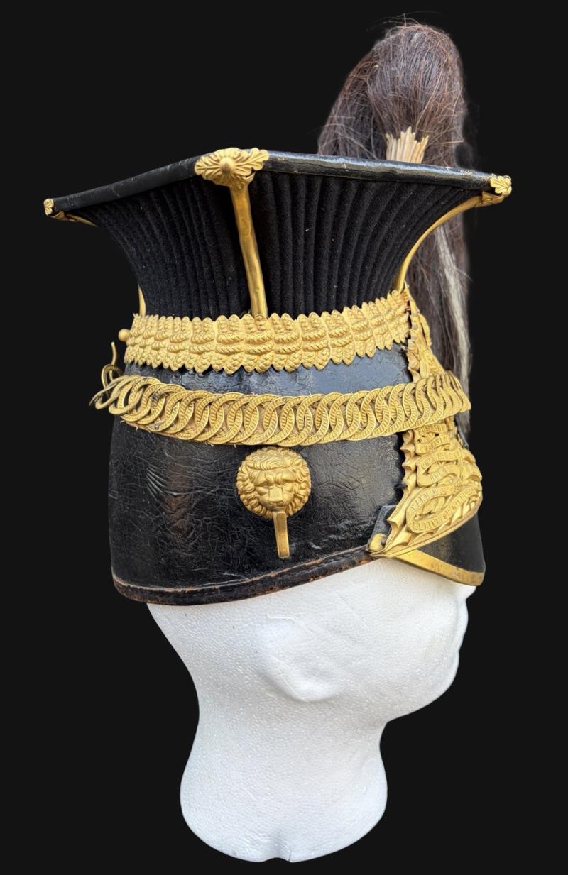 Edwardian Post 1902 Royal Lancer Officers Czapka Helmet