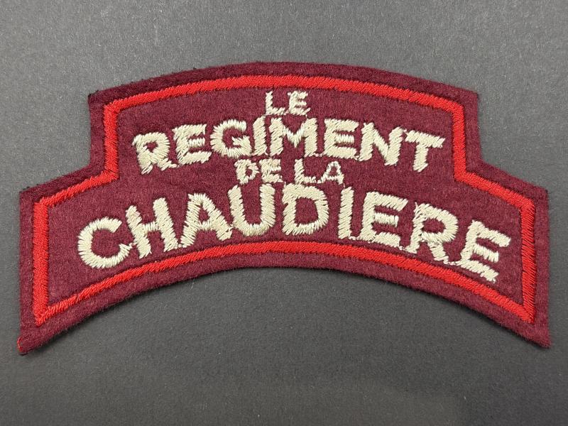 WW2 Canadian 3rd Infantry Division Le Regiment De La Chaudiere Shoulder Title