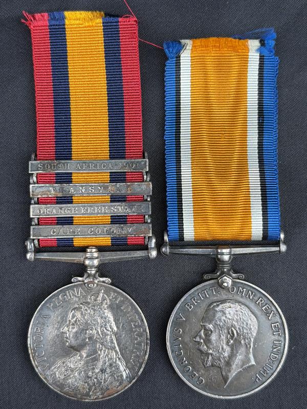 QSA & War Medal 5857 Pte.H.Henderson E.Kent.Regt Later RFC