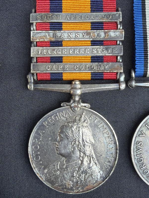 QSA & War Medal 5857 Pte.H.Henderson E.Kent.Regt Later RFC
