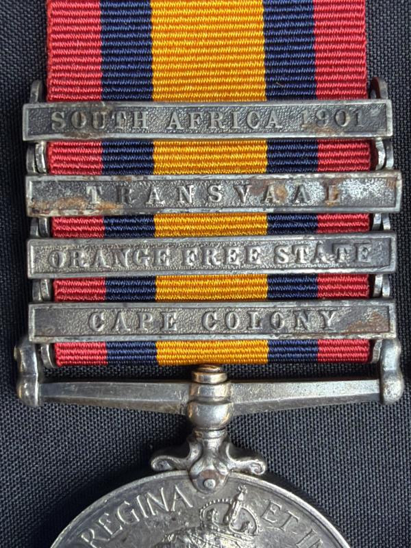 QSA & War Medal 5857 Pte.H.Henderson E.Kent.Regt Later RFC