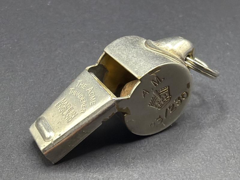 Royal Air Force Snail Whistle AM Marked