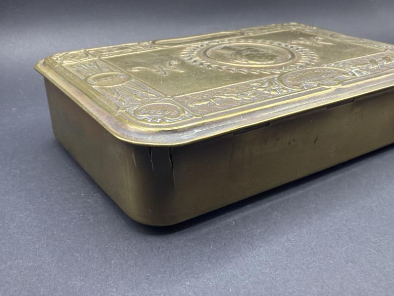 WW1 1914 Princess Mary Tobacco Gift Tin & Card