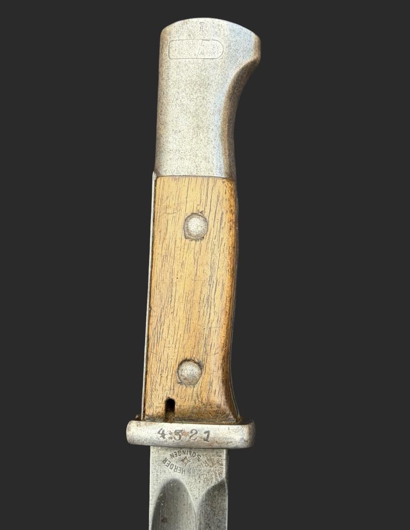 WW1 German Army S84/98 Bayonet 1918 Dated