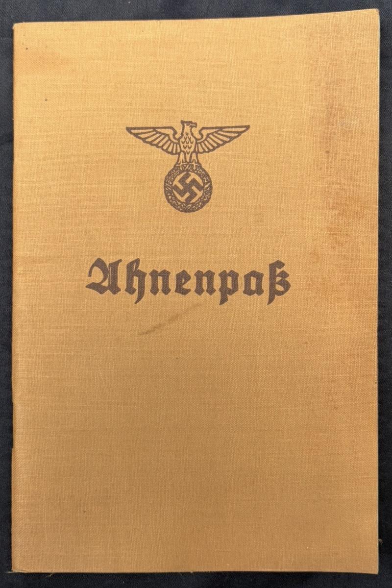 Third Reich Period Ahnenpass Family Heritage Book