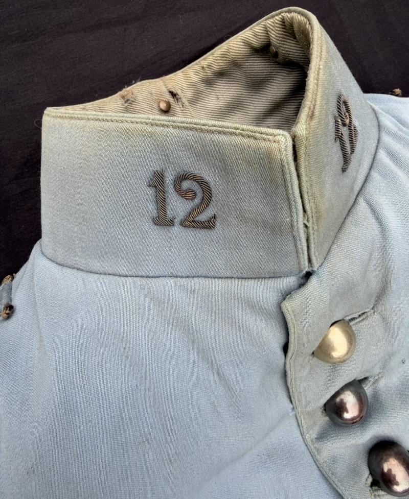 Early WW1 French Officer 12th Chasseurs à Cheval Single Breast Jacket