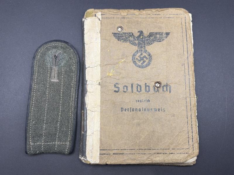 German Army Soldbuch Obergefreiter Rudolf Rudolf Pioneer Unit Kurland Title Recipient