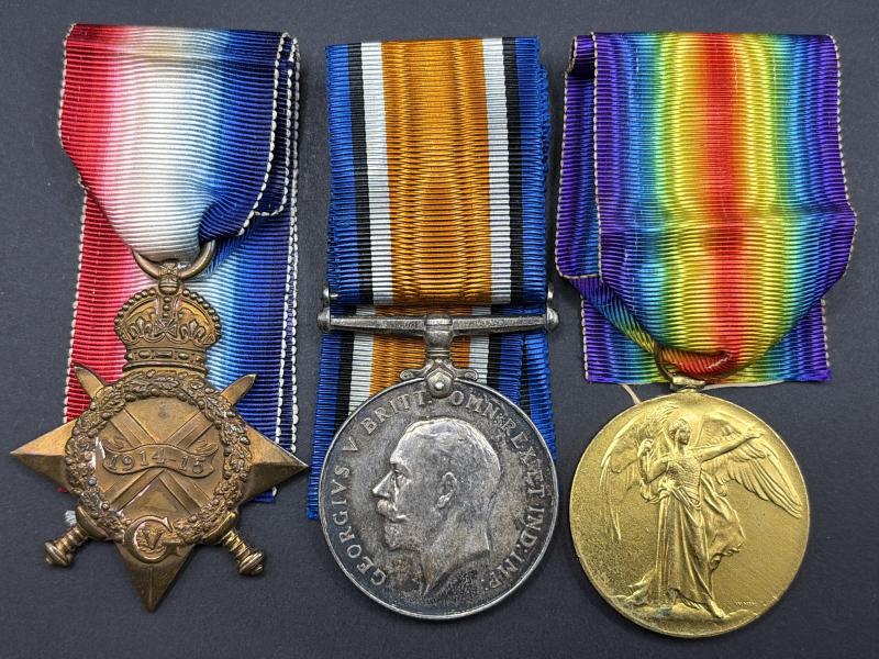 WW1 Trio Leading Seaman Claude Foster J.5871 Killed in Action HMS Indefatigable Battle of Jutland