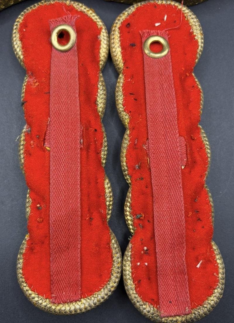 British Army WW1/WW2 Full Infantry Colonel Service Dress Epaulettes & Straps