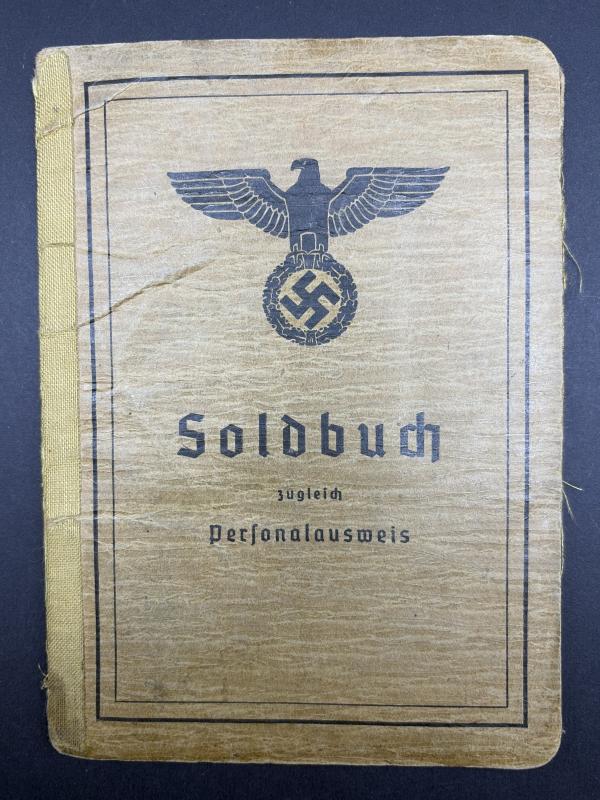 German Army Soldbuch Major Walter Bätz Beob.Abt.16 & 69 South Russia Many Awards