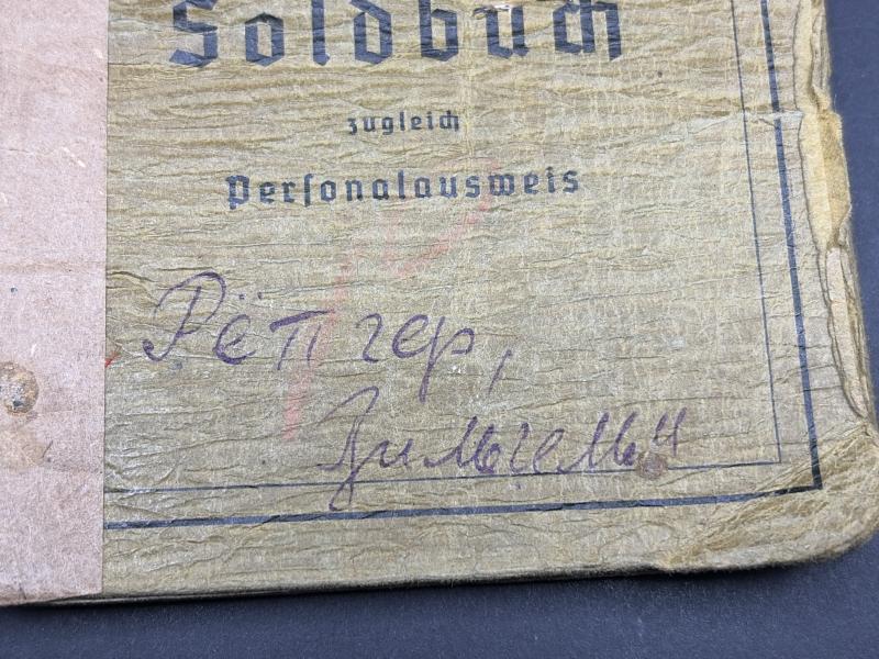German Army Soldbuch Oberleutnant Wilhelm Röttger 254ID Dunkirk & Russia Captured POW