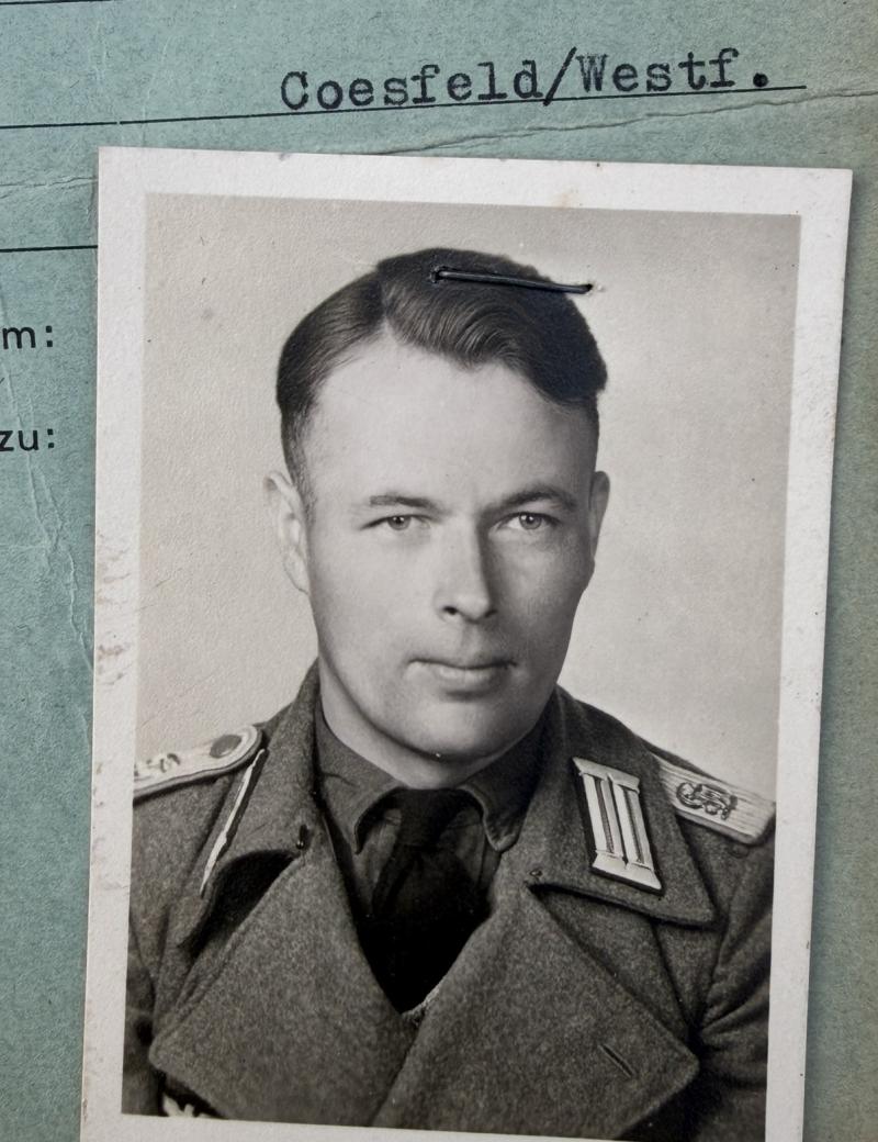 Grossdeutschland StuG Leutnant Document Josef Greiling