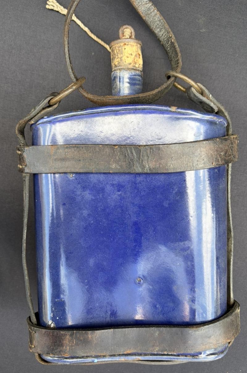 WW1 British Army Water Canteen With Pattern 03 Cavalry Cradle