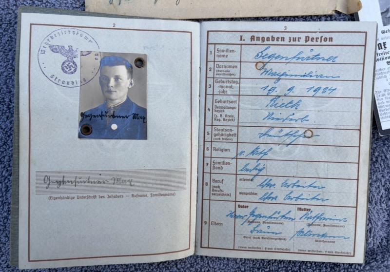 Large Grouping Two Brothers NSDAP Member & Monte Cassino Interest Both KIA Heinrich & Max Gegenfurtner