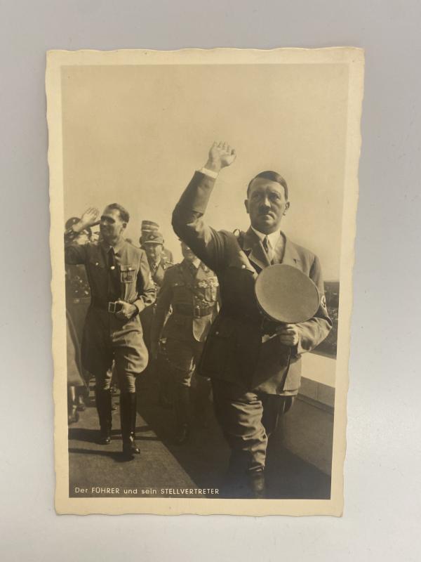 Adolf Hitler “Der Führer und sein Stellvertreter” Postcard