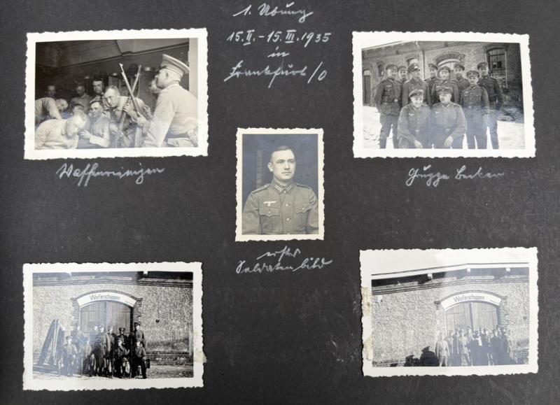 Incredible Photo Album & Citation Grouping To Oberleutnant Fritz Hohensee
