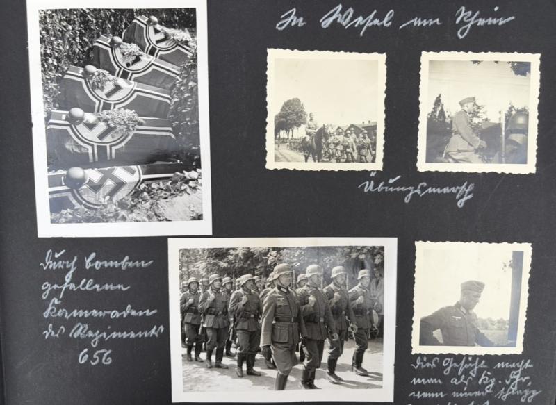 Incredible Photo Album & Citation Grouping To Oberleutnant Fritz Hohensee