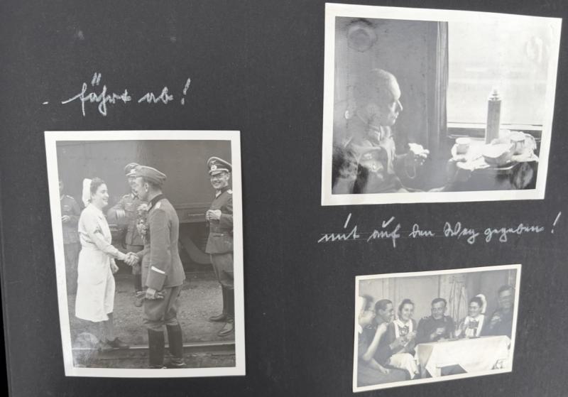 Incredible Photo Album & Citation Grouping To Oberleutnant Fritz Hohensee