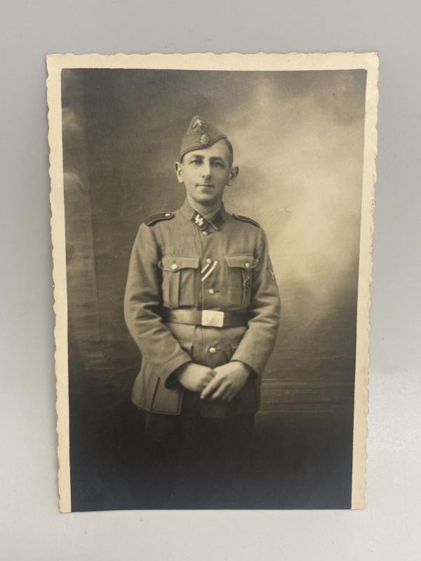 Waffen SS Man in Uniform Photograph