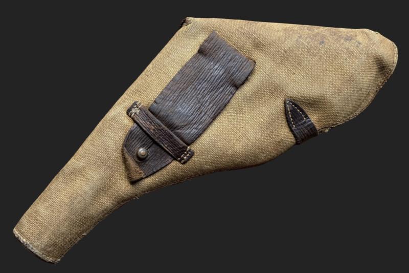 WW1 British Army Officers Canvas Trench Service MKVI Revolver Holster