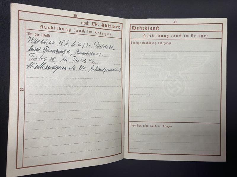 German Army KIA Wehrpass Unteroffizier Karl Bardehle NCO Training School 360 ID