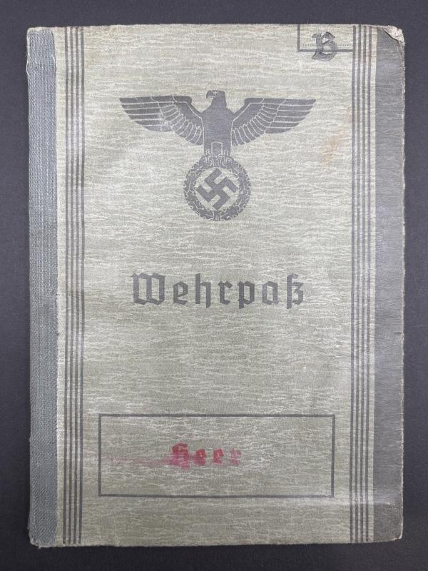 German Army KIA Wehrpass Unteroffizier Karl Bardehle NCO Training School 360 ID