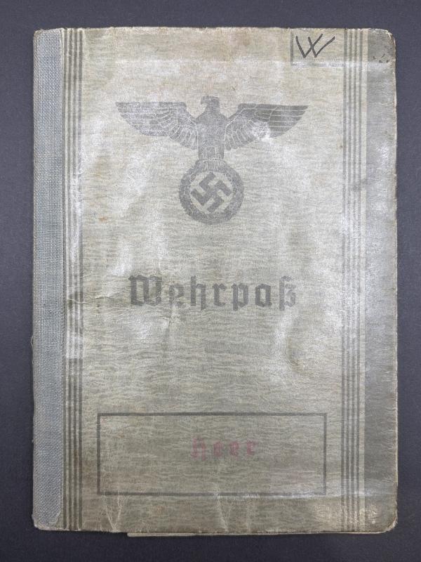 German Army Wehrpass Gefreiter Friedrich Westfield Inf.Rgt.355 (214 ID)