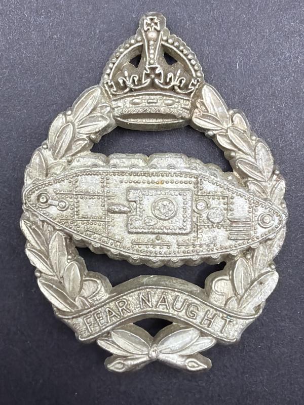 WW2 Royal Tank Regiment Economy Cap Badge