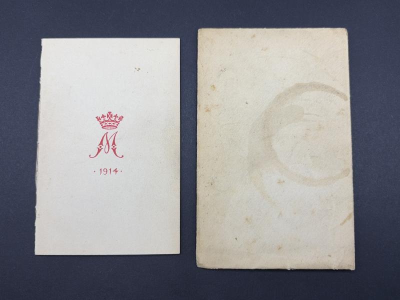 1914 Princess Mary Gift Tin With Tobbaco & Card Charles Frost ASC