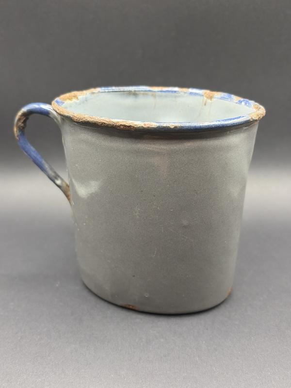 WW1 German Army Enamelled Drinking Cup Marked F.C.B. Fulda 17